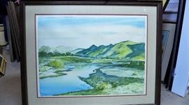 Peter Hurd Signed Print 22" x 30"