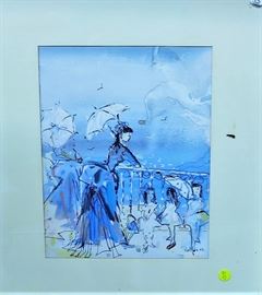 Watercolor dated 1952