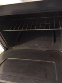 Inside of gas stove