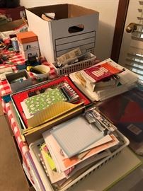 Assorted office supplies