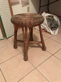 Wicker stool