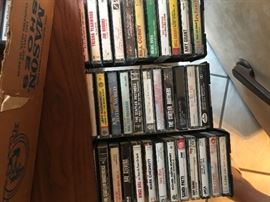 Large number of cassette tapes