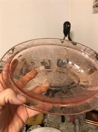 Depression glass bowl