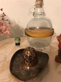 Cute vintage copper cowboy hat