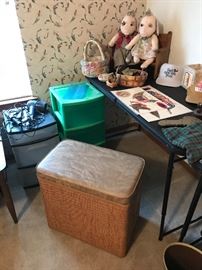 Plastic storage drawers 