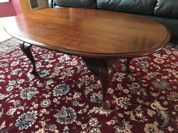 Oval Cherry Coffee Table
