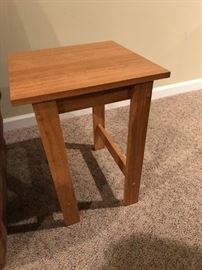 Blond end table