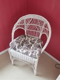 Chic wicker chair