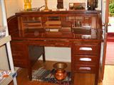old Roll top desk, practical office style