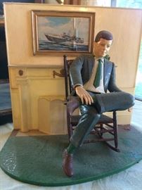 Plastic John F Kennedy figure