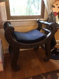 Antique U shape bench
