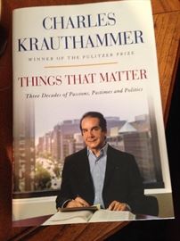 Another book selection - "Things That Matter" by Charles Krauthammer