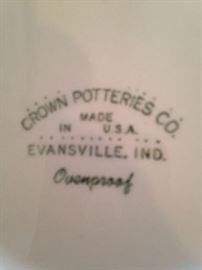 Crown Potteries Co - Evansville, Indiana