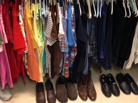 Clothes and shoe selections