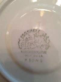 Homer Laughlin "Egg Shell Georgian" china - made in the USA