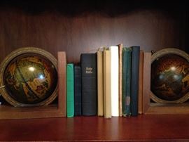 Small globe bookends