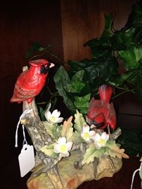 One of several bird figurines