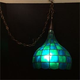 Capiz Shell Swag Lamp