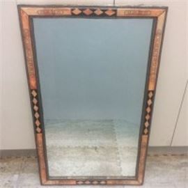 Stamped Metal Framed Mirror