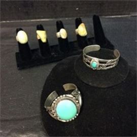 Sterling Silver Rings and Bracelets