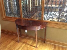 Mahogany Demilune Table