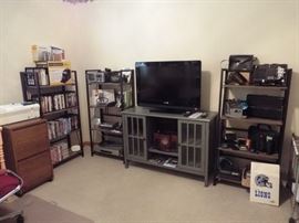 Sony Bravia Flat screen TV and assorted electronics