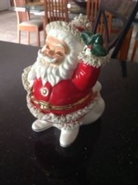 Christmas decor for sale. Santa Claus is here! Time to buy for the holidays. Estate sale finds are so much better than buying new. You really find some gems!