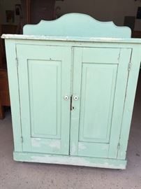 Black walnut painted cupboard