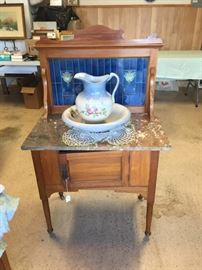 Pine washstand