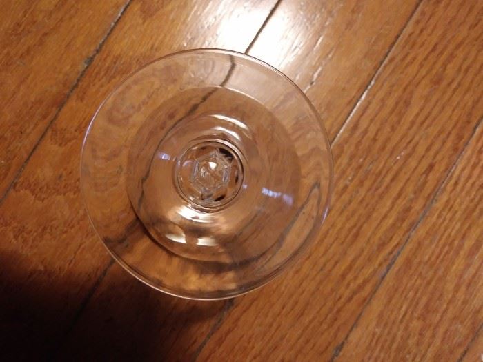 Fostoria USA Platinum Rim Crystal Glassware - Sold As Individual Pieces - Mouth Detail