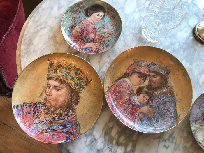 Edna Hibel Second and Third of The Series "David" Edition Limited to 5000 plates. Each plate has identification number .  ESTATE SALE PRICE $50 each