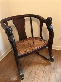 Antique Wooden Captain Style Rocking Chair Price $75