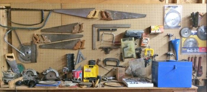 Hand Saws, Squares, Clamps, Other Tools