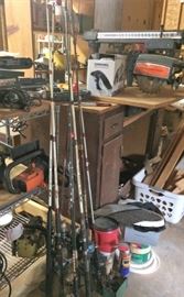 Shakespeare Fishing Rods, Radial Arm Saw, More