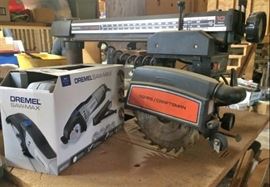 Craftsman 10" Radial Arm Saw, Dremel SawMax