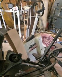 Several Pieces of Exercise Equipment