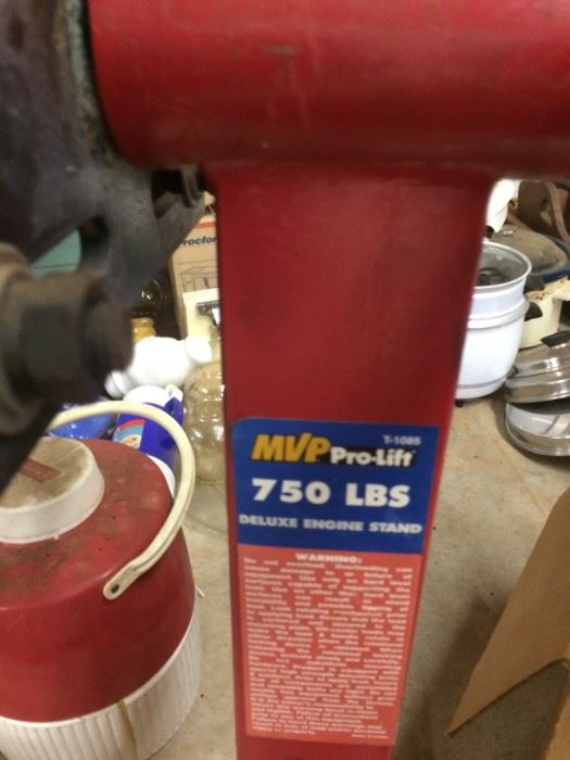 A second MVP Pro-Lift Deluxe Engine Stand 750 lbs. 