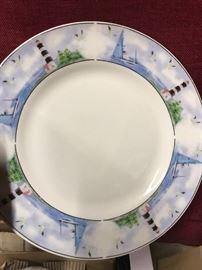 Thompson Pottery Lighthouse Plates