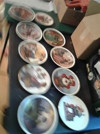 Norman Rockwell plates and others