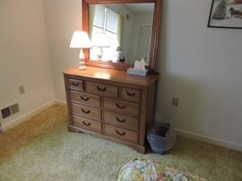 Oak dresser with mirror