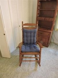 Rocker large cane seat and back