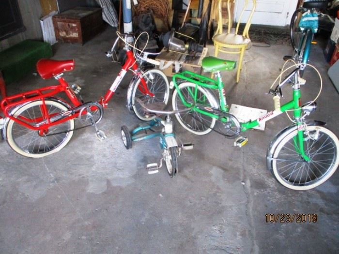 2 Carnielli of Italy bikes and a Murry trike