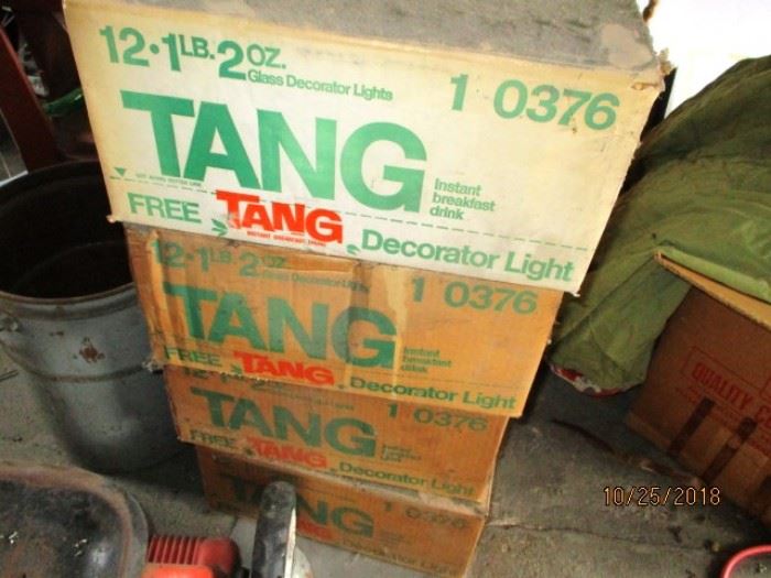 Cases of Tang decorator candles new old stock
