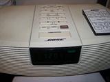 Bose wave radio with remote, this thing sounds awesome.