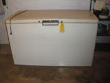 GE chest freezer with locking lid 32"x60" clean.