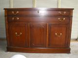 Here is a Bannister House Group mahogany buffet server, very clean looks great.