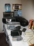 Transistor pocket radio - CD cassette combos - table top and other electronics.