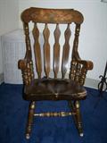 large wooden rocking chair
