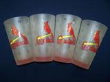 Cardinal frosted glasses