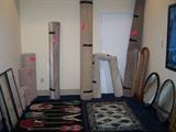 large and small area rugs, mirrors, and pictures